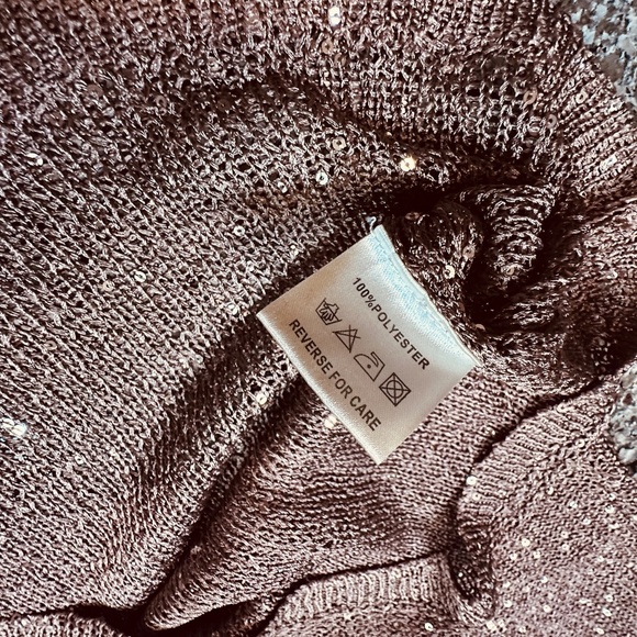 Belldini sparkly tunic sweater top size L - Picture 3 of 10